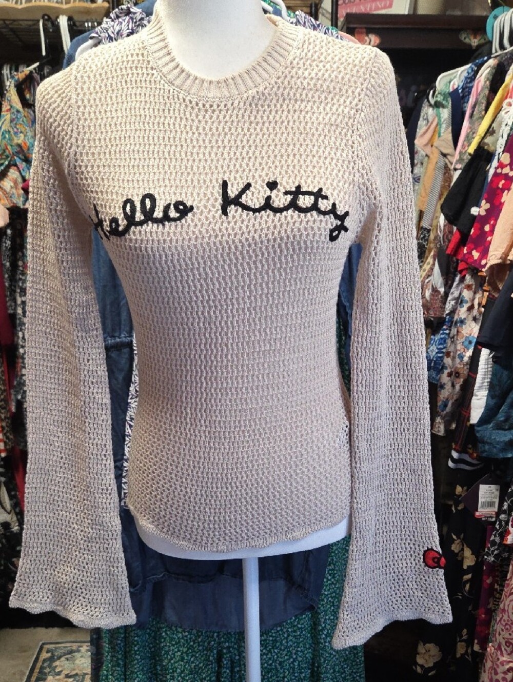 Hello Kitty Light Pink Knit Sweater - Picture 2 of 6
